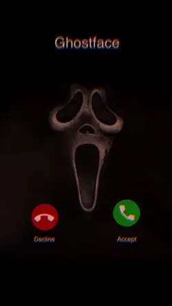 Ghostface ghost prank template preview