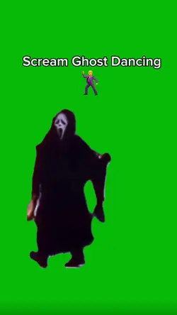 Scream Ghost Dancing ghost prank template preview